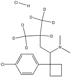 SibutraMine-d7 Hydrochloride 结构式