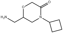 6-Aminomethyl-4-cyclobutyl-morpholin-3-one 结构式