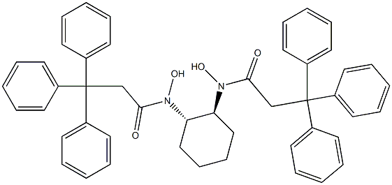 (1S,2S)-N,N'-二羟基-N,N'-双(3,3,3-三苯基丙酰)环己烷-1,2-二胺 结构式