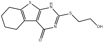 2-(2-羟乙基磺胺基)-5,6,7,8-四氢-3H-[1]苯并硫代[2,3-D]嘧啶-4-酮 结构式
