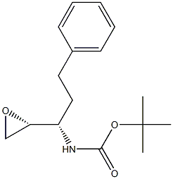 threo-N-(Tert-Butoxy)Carbonyl L-homophenylalanine epoxide 结构式