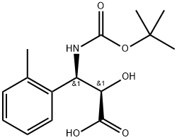 N-(Tert-Butoxy)Carbonyl (2R,3R)-3-hydroxy-3-o-tolylpropionic acid 结构式