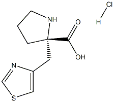 (S)-Alpha-(4-Thiazolylmethyl)-ProHCl 结构式