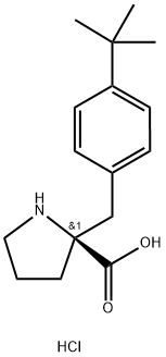 (S)-ALPHA-(4-TERT-BUTYL-PHENYL)-PROLINE-HCL 结构式