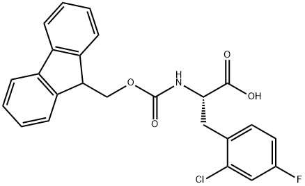 (9H-Fluoren-9-yl)MethOxy]Carbonyl L-2-Chloro-4-fluorophe 结构式