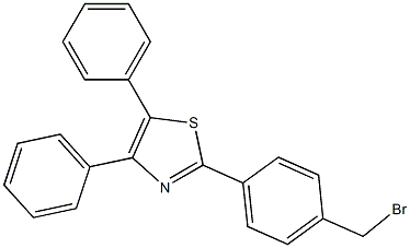 2-{4-(溴甲基)苯基}-4,5-二苯基噻唑 结构式