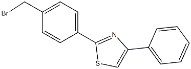 2-{4-(溴甲基)苯基}-4-苯基噻唑 结构式