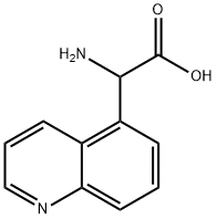 氨基(喹啉-5-基)乙酸 结构式