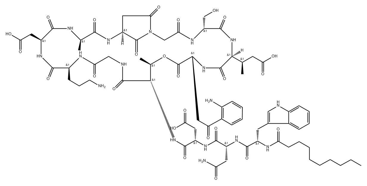 达托霉素杂质2 结构式
