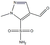 4-甲酰基-1-甲基1H-吡唑-5-磺酰胺 结构式