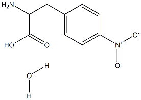 2-氨基-3-(4-硝基苯基)丙酸水合物 结构式