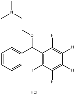 五氘代盐酸苯海拉明 结构式