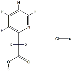 2-Pyridylacetic--d2 Acid-OD DCl 结构式