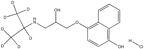 4-羟基普萘洛尔-D7 结构式