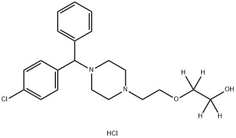 四氘代羟嗪二盐酸盐 结构式