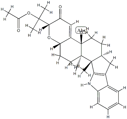 1'-O-acetylpaxilline 结构式