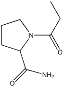 2-Pyrrolidinecarboxamide,1-(1-oxopropyl)-(9CI) 结构式