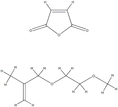 polyoxyethylene (2-methyl-2-propenyl) methyl diether-maleic anhydride copolymer 结构式