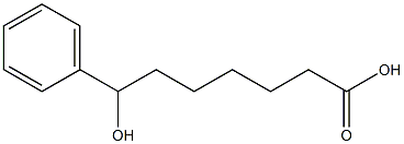 7-羟基-7-苯基庚酸 (塞曲司特中间体) 结构式