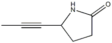 2-Pyrrolidinone,5-(1-propynyl)-(9CI) 结构式