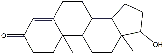 17-hydroxy-10,13-dimethyl-1,2,6,7,8,9,10,11,12,13,14,15,16,17-tetradecahydro-3H-cyclopenta[a]phenanthren-3-one 结构式