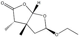 Furo[2,3-b]furan-2(3H)-one, 5-ethoxytetrahydro-3,3a-dimethyl-, (3alpha,3aba,5ba,6aba)- (9CI) 结构式