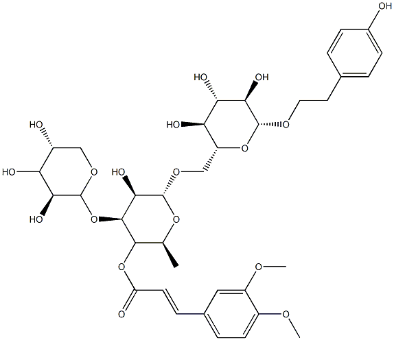 4-dimethylcaffeoylmussatioside 结构式