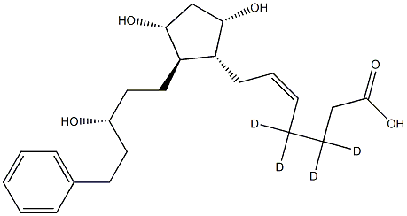 Latanoprost (free acid)-d4 结构式