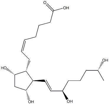 15(R),19(R)-hydroxy Prostaglandin F2α 结构式