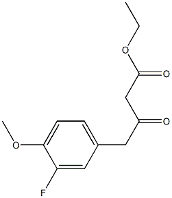 ethyl 4-(3-fluoro-4-methoxyphenyl)-3-oxobutanoate 结构式