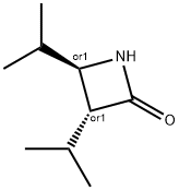 2-Azetidinone,3,4-bis(1-methylethyl)-,(3R,4R)-rel-(9CI) 结构式