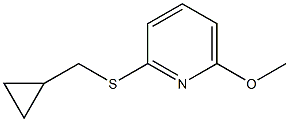 Pyridine,2-[(cyclopropylmethyl)thio]-6-methoxy-(9CI) 结构式