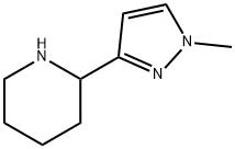 2-(1-methyl-1H-pyrazol-3-yl)piperidine(SALTDATA: 1.7HCl) 结构式