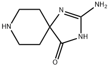2-amino-1,3,8-triazaspiro[4.5]dec-1-en-4-one(SALTDATA: 2HCl) 结构式