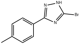 5-溴-3-(对甲苯基)-1H-1,2,4-三唑 结构式