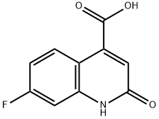 7-氟-2-氧代-1,2-二氢喹啉-4-羧酸 结构式