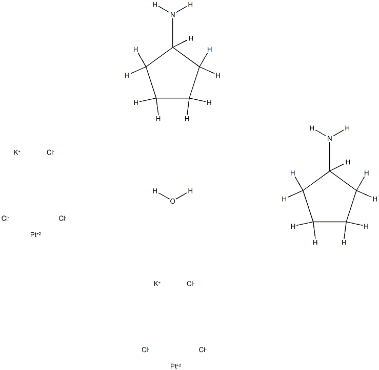 trichloro(cyclopentylamine)platinate(0) 结构式