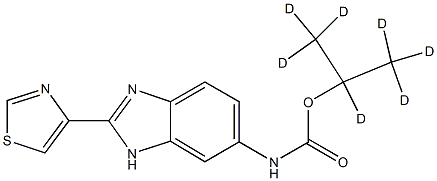 堪苯达唑-D7 结构式