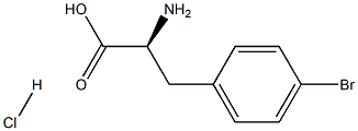 4-溴-L-苯丙氨酸盐酸盐 结构式