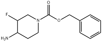 4-氨基-3-氟 - 哌啶-1-羧酸苯酯 结构式