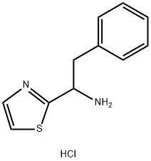 2-Thiazolemethanamine, .alpha.-(phenylmethyl)-, hydrochloride (1:1) 结构式