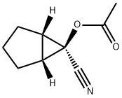 Bicyclo[3.1.0]hexane-6-carbonitrile, 6-(acetyloxy)-, (1-alpha-,5-alpha-,6-ba-)- (9CI) 结构式
