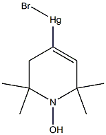 2,2,6,6-tetramethyl-1-oxyl-delta(3)-piperidine-4-mercuribromide 结构式