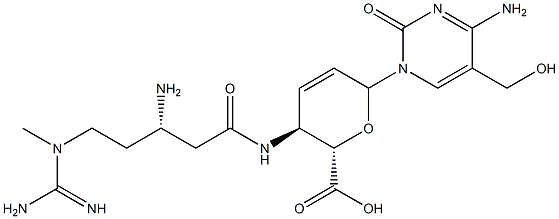 5-羟甲基杀稻瘟菌素 S 结构式