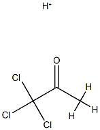 2-Propanone,  1,1,1-trichloro-,  conjugate  acid  (9CI) 结构式