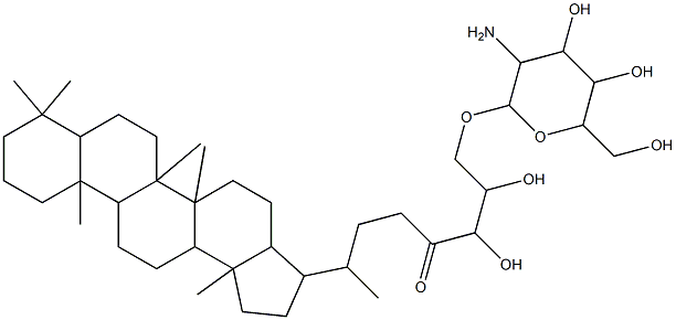 32-oxobacteriohopane-33,34,35-triol 结构式