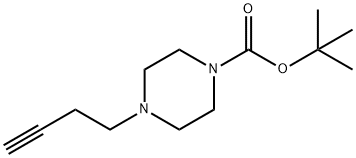 4-(BUT-3-YN-1-YL)PIPERAZINE-1-CARBOXYLATE 叔丁酯 结构式