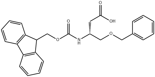 (9H-Fluoren-9-yl)MethOxy]Carbonyl L-β-HoSer(Bzl)-OH 结构式