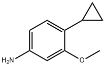 4-CYCLOPROPYL-3-METHOXYANILINE 结构式