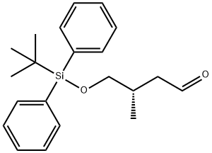 (3S)-3-Methyl-4-(tert-buty)diphenylsilyloxy)butanal 结构式